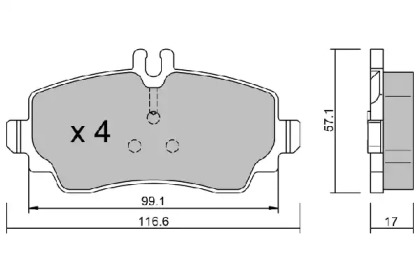 Комплект тормозных колодок AISIN BPMB-1003